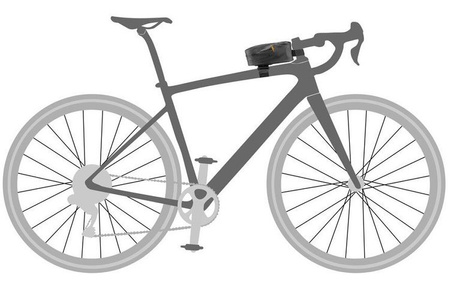 Torba na rower na ramę Ortlieb BIKE PACKING COCKPIT-PACK BLACK
