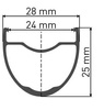 Zestaw kół koła DT Swiss GR 1600 SPLINE CL 25 24h 12/100 12/142mm